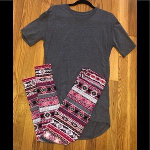 Lularoe Patrick and leggings Outfit
